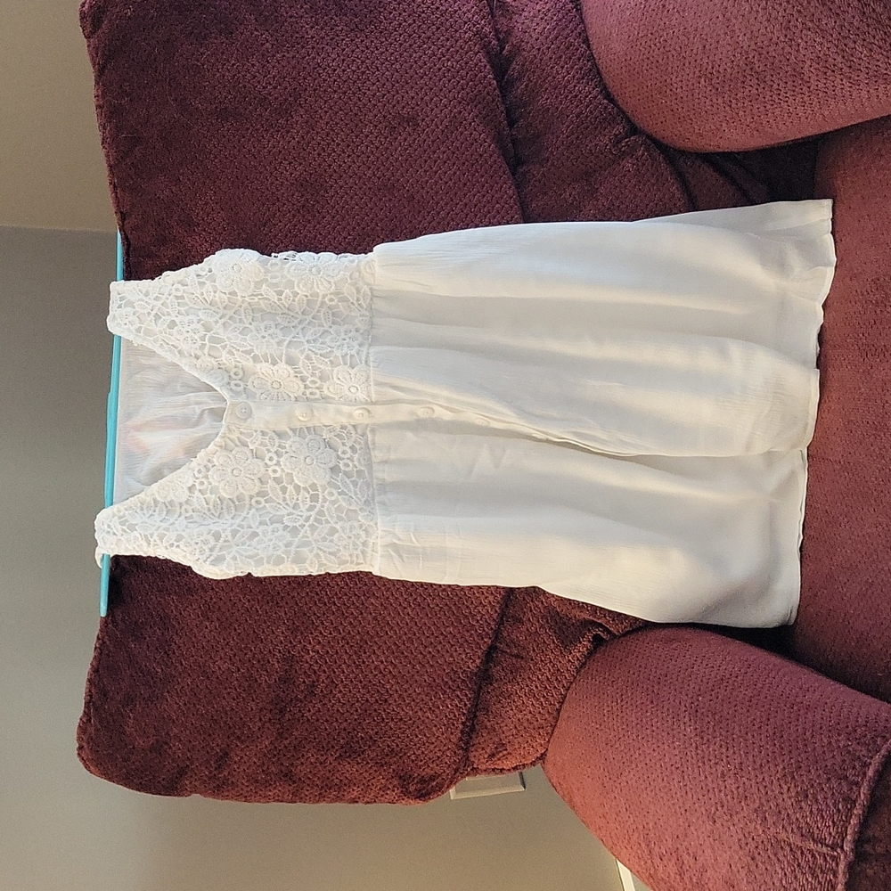 Gauze and lace dress